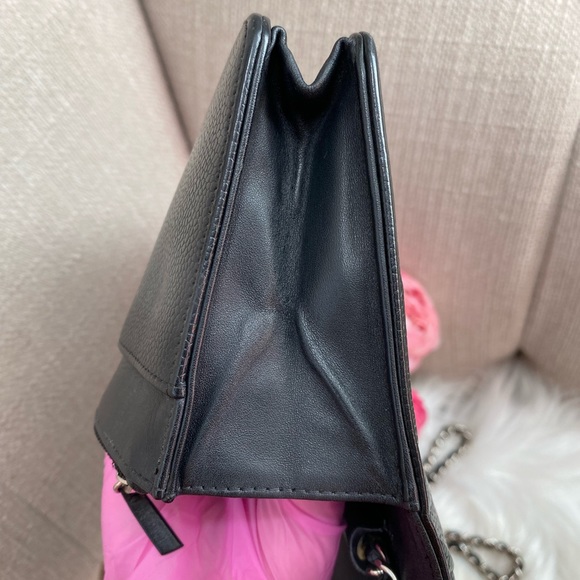 ❌SOLD ON E🅱️🅰️Y❌🌼 Chanel Caviar CC Timeless BLACK WOC With Card &dust bag SHW - Picture 12 of 17